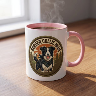 Caneca de Café Mãe Border Collie Presente de Mãe