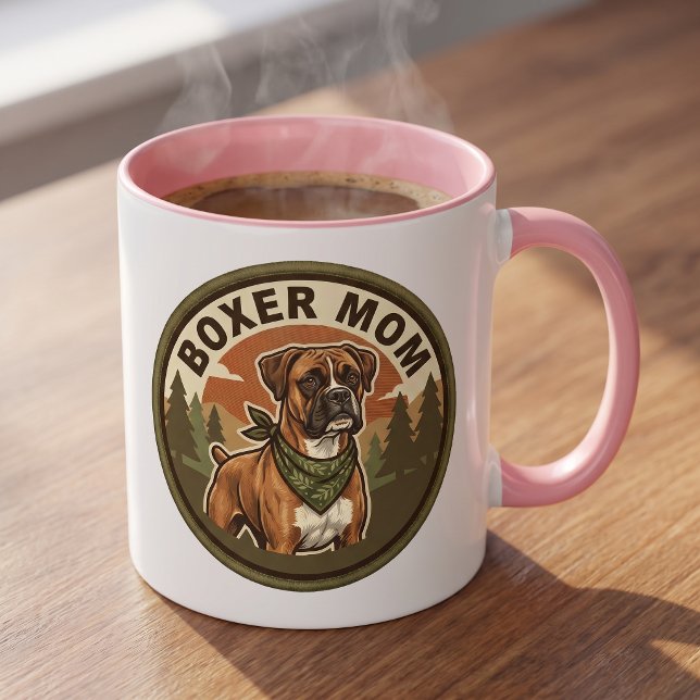 Caneca de Café Mãe Boxer | Presente para Mãe de Ca (Criador carregado)