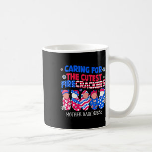 Caneca De Café Mãe Byby Enfermeira Patriótica Americana Bandeira