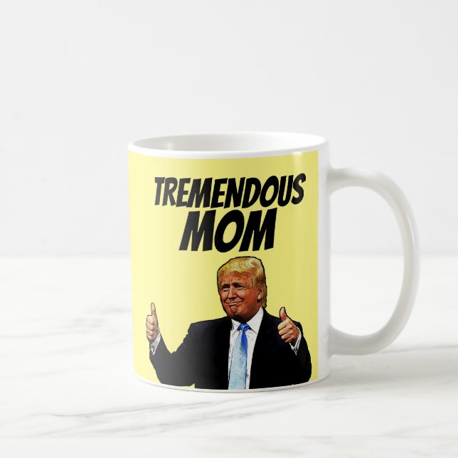 CANECA DE CAFÉ MÃE CAFÉ MUG, DONALD TRUMP ENGRAÇADO (Direita)