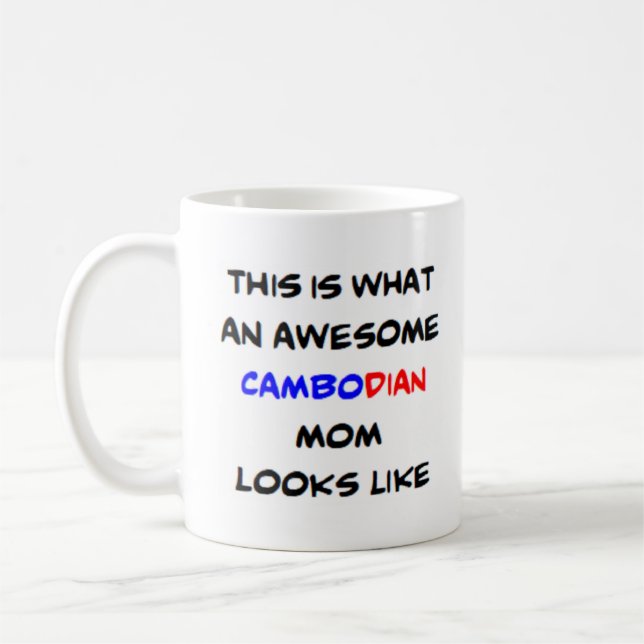 Caneca De Café mãe cambojana, incrível (Esquerda)
