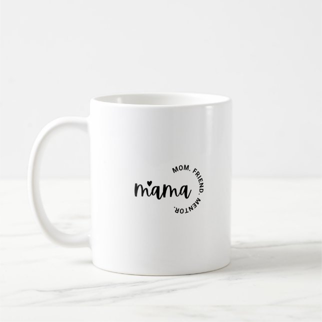 Caneca De Café Mãe, Camiseta Básica Para Crianças Mentoras, Mãe (Esquerda)