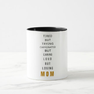 Caneca de Café Mãe Cansada Mas Tentando – Minimali