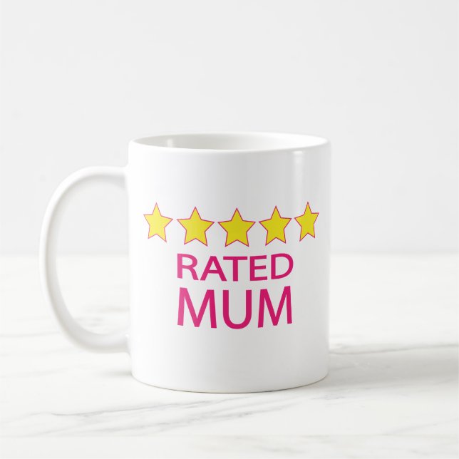 Caneca De Café Mãe Cinco Estrelas (Esquerda)