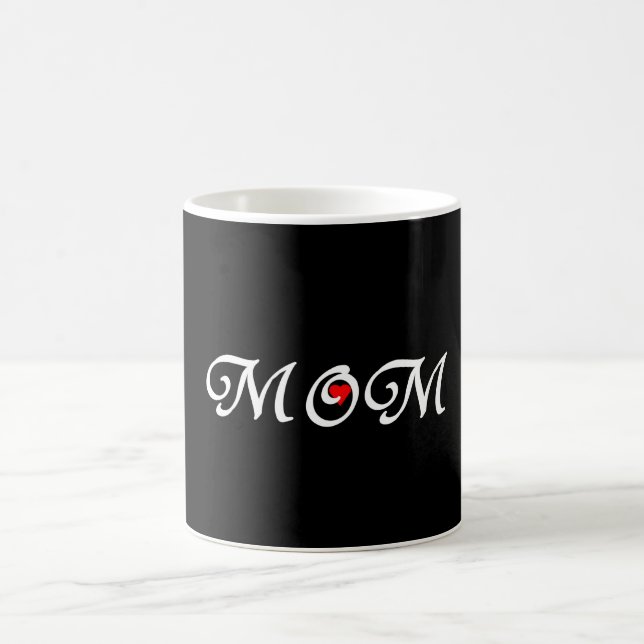 Caneca De Café Mãe com coração vermelho (Centro)
