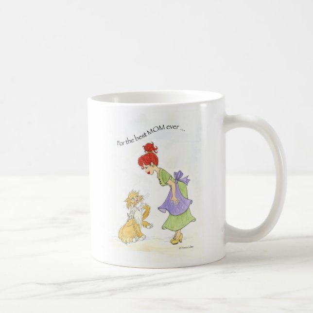 Caneca De Café Mãe com gato (Direita)