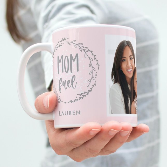 Caneca De Café Mãe Combustível - Foto personalizada de COR EDITÁV (Criador carregado)