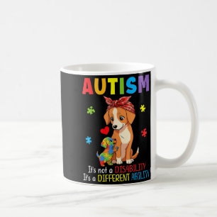 Caneca De Café Mãe Consciente do Autismo Cachorro Habilidade Dife