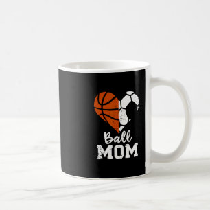 Caneca De Café Mãe Coração Engraçado Futebol Esboço Mãe 