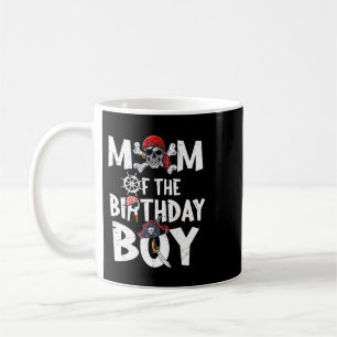 Caneca De Café Mãe da camisa do menino de aniversário Pirate Mamã