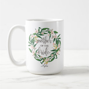 Caneca De Café Mãe da Noiva, Caligrafia, Terra Floral-6