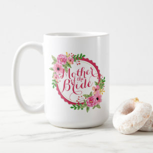 Caneca De Café Mãe da Noiva Floral Wedding Classic Mug