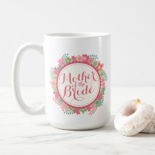 Caneca De Café Mãe da Noiva Floral Wedding Classic Mug
