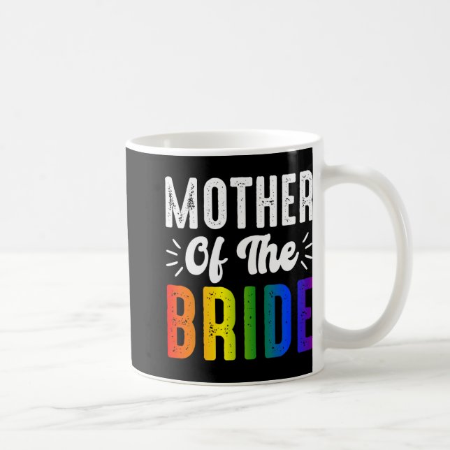 Caneca De Café Mãe Da Noiva Gays Lésbicas Casamento Orgulho Lgbt (Direita)