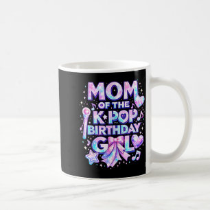 Caneca De Café Mãe das garotas de aniversário do k-pop música cor