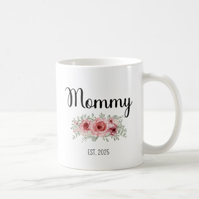Caneca De Café Mãe De 2025 Promovida Para A Gravidez Da Mãe Mamãe (Direita)