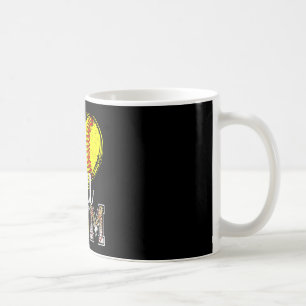 Caneca De Café Mãe de ambos bola mãe metade softbol metade beiseb