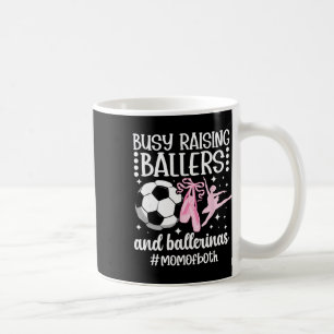 Caneca De Café Mãe de ambos Dança e Futebol Mãe dançando e futebo