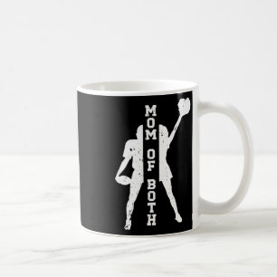 Caneca De Café Mãe de Ambos Orgulhosa do Futebol e Mãe de Cheerle