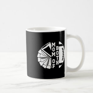 Caneca De Café Mãe de ambos orgulhosa Footll e Cheer Mom _1