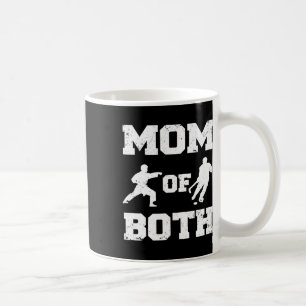 Caneca De Café Mãe De Ambos Os Caratinhos De Hóquei Engraçados