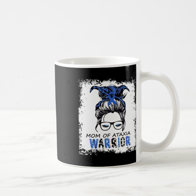 Caneca De Café Mãe De Ataxia Warrior (Direita)