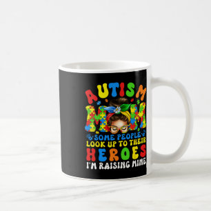 Caneca De Café Mãe de Autista Criando Herói Groovy Conscientizaçã