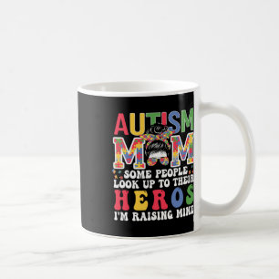 Caneca De Café Mãe de Autista Criando - Herói Groovy Coque Desarr