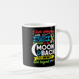Caneca De Café Mãe de Autista Irmã Avó Eu Amo Alguém Com Autismo