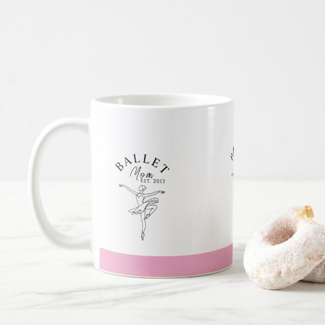 Caneca De Café Mãe de Ballet Est  (Com Donut)