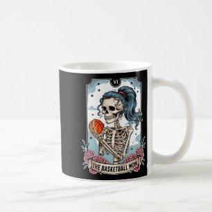 Caneca De Café Mãe de basquete carta de tarot esqueleto basquete