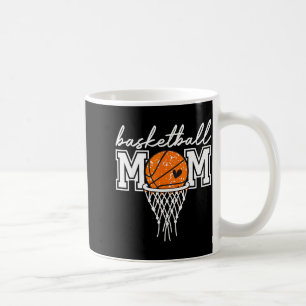 Caneca De Café Mãe de basquete retrô mama mãe engraçada dia de jo