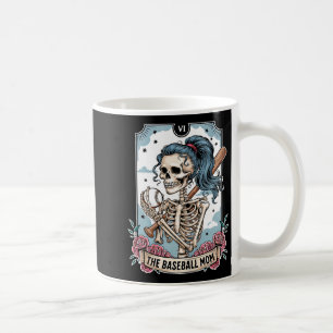 Caneca De Café mãe de beisebol cartão tarot esqueleto mãe de beis