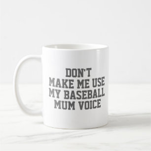 Caneca De Café Mãe de beisebol com presentes Engraçado Citação