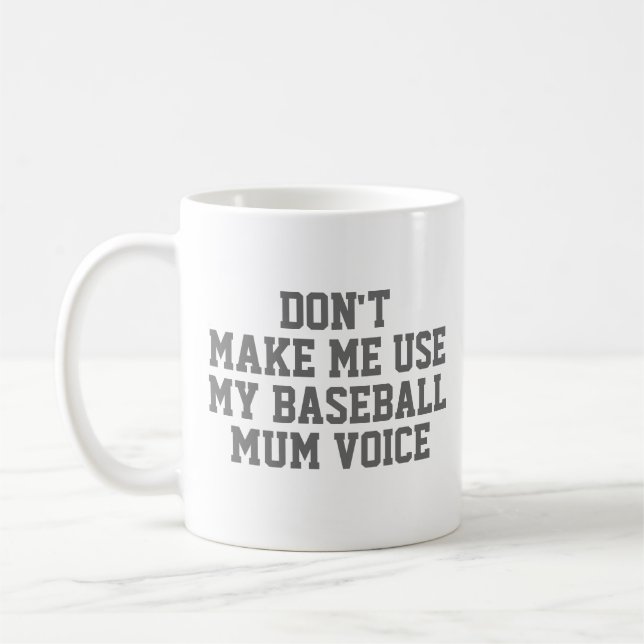 Caneca De Café Mãe de beisebol com presentes | Engraçado Citação  (Esquerda)
