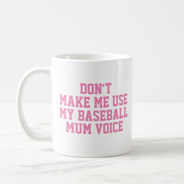 Caneca De Café Mãe de beisebol com presentes | Engraçado Citação  (Esquerda)