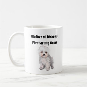 Caneca De Café Mãe de Bichons, Primeiro do Meu Nome
