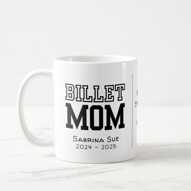 Caneca De Café Mãe de Billet Personalizada com Citação Sentimenta (Esquerda)