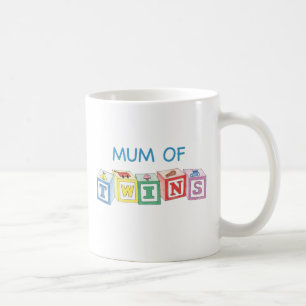 Caneca De Café Mãe de blocos dos gêmeos