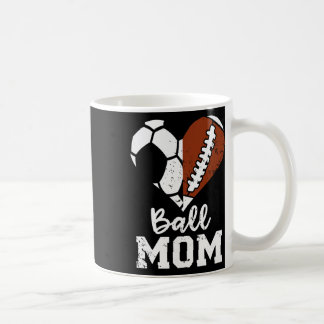 Caneca De Café Mãe de Bola Coração Engraçado Futebol Mãe de Futeb