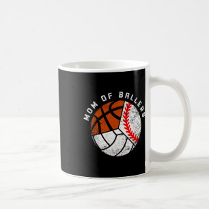 Caneca De Café Mãe De Byllers Divertidos Bysebyll Volleybyll Bysk