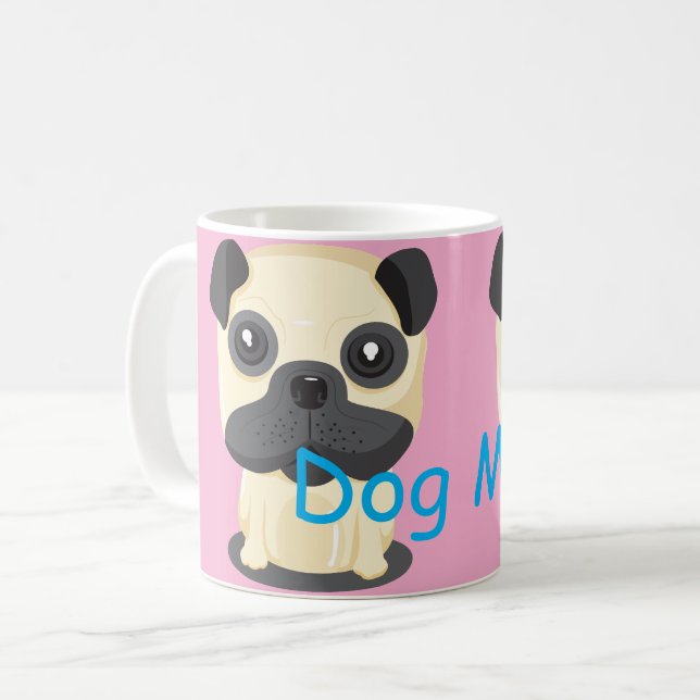 Caneca De Café Mãe de Cachorro (Frente Esquerda)