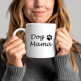 Caneca De Café Mãe de Cachorro - Citação Fofa para Amantes de Cac