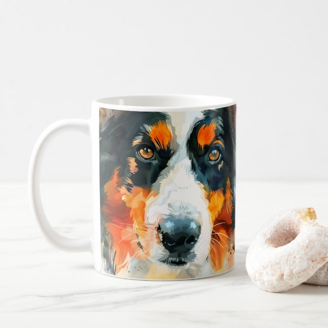 Caneca De Café Mãe de Cachorro Pastor Australiano (Com Donut)