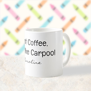 Caneca De Café Mãe de Carona de Volta à Escola