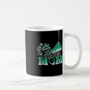 Caneca De Café Mãe de Cheer Footll Maior Fã Cheerleader Preto Ver