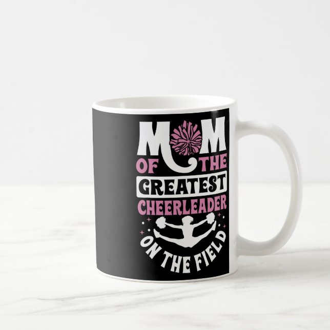 Caneca De Café Mãe de Cheerleading Mãe Mãe do Maior  (Direita)