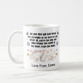 Caneca De Café Mãe de Elefante Personalizada