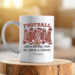 Caneca De Café Mãe de futebol americano personalizado esportes di