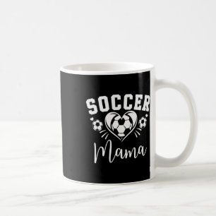 Caneca De Café Mãe de Futebol Coração de Futebol